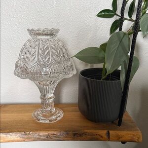 Elegant Clear Glass Fairy Lamp